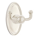 Emtek 2609 Traditional Brass Double Hook with Brass Oval Rosette