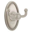 Emtek 2609 Traditional Brass Double Hook with Brass Oval Rosette