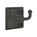 Emtek 2609 Traditional Brass Double Hook with Brass Quincy Rosette