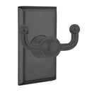 Emtek 2609 Traditional Brass Double Hook with Brass Rectangular Rosette