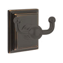 Emtek 2609 Traditional Brass Double Hook with Brass Wilshire Rosette