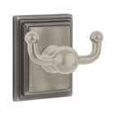 Emtek 2609 Traditional Brass Double Hook with Brass Wilshire Rosette