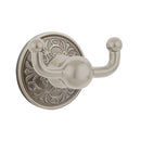Emtek 2609 Traditional Brass Double Hook with Lancaster Rosette