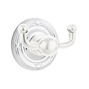 Emtek 2609 Traditional Brass Double Hook with Brass Ribbon & Read Rosette