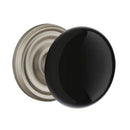 Emtek Brass Rosette Ebony Knob With Regular Rosette
