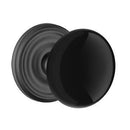 Emtek Brass Rosette Ebony Knob Concealed Screws With Regular Rosette