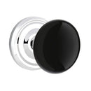 Emtek Brass Rosette Ebony Knob With Regular Rosette