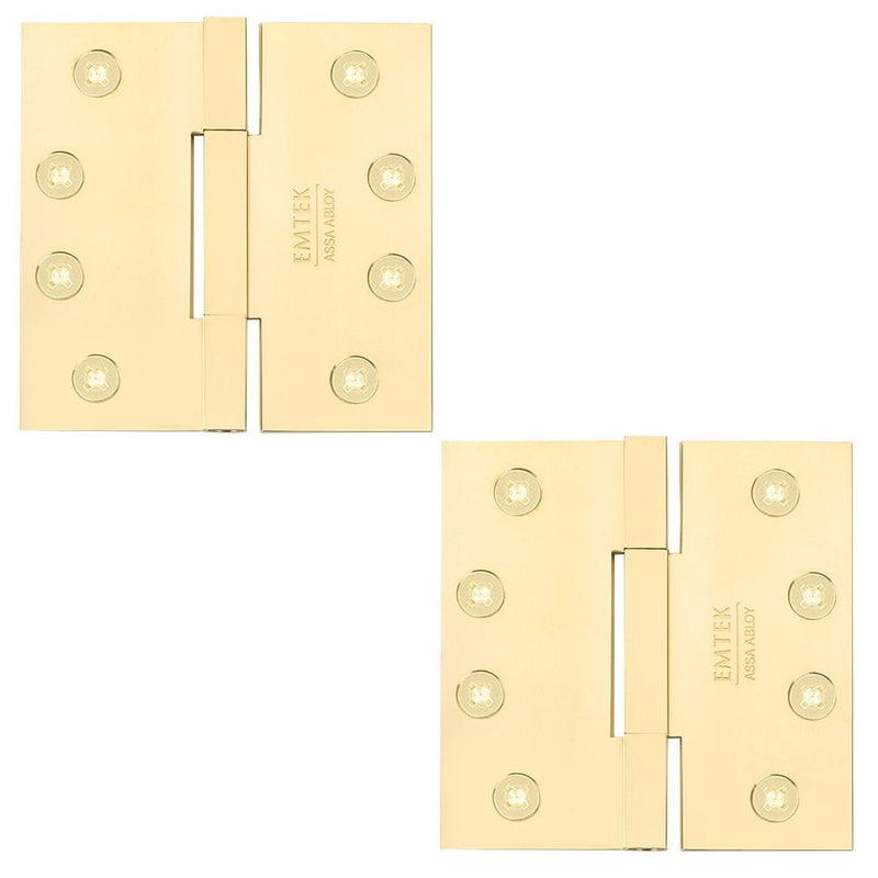 Emtek 96314 Brass, Square Barrel, Heavy Duty Hinge