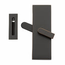 EMTEK Modern Rectangular Barn Door Privacy Lock with Strike