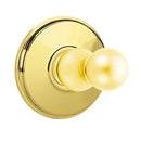 Emtek 2608 Traditional Brass Single Hook with Watford Rosette