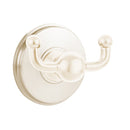 Emtek 2609 Traditional Brass Double Hook with Brass Watford Rosette