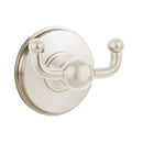 Emtek 2609 Traditional Brass Double Hook with Brass Watford Rosette