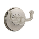 Emtek 2609 Traditional Brass Double Hook with Brass Watford Rosette