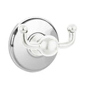 Emtek 2609 Traditional Brass Double Hook with Brass Watford Rosette