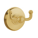 Emtek 2609 Traditional Brass Double Hook with Brass Watford Rosette