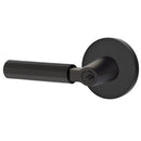 Emtek L Square Faceted Key In Lever Lockset Single Cylinder with disk Rosette