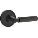 Emtek L Square knurled Key In Lever Lockset Dummy, Pair with Disk Rosette