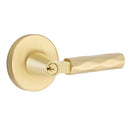 Emtek L Square Tribeca Key In Lever Lockset Single Cylinder with disk Rosette