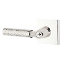 Emtek L Square Hammered Key In Lever Lockset Single Cylinder with Square Rosette