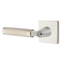 Emtek L Square knurled Key In Lever Lockset Dummy, Pair with Square Rosette