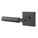 Emtek L Square smooth Key In Lever Lockset Dummy, Pair with Square Rosette
