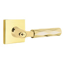 Emtek L Square Tribeca Key In Lever Lockset Single Cylinder with Square Rosette