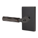 Emtek L Square Tribeca Key In Lever Lockset Dummy, Pair with Modern Rectangular Rosette