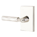 Emtek L Square Tribeca Key In Lever Lockset Dummy, Pair with Modern Rectangular Rosette