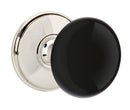 Emtek Brass Rosette Ebony Knob Concealed Screws With Watford Rosette