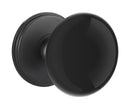 Emtek Brass Rosette Ebony Knob With Watford Rosette