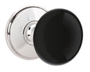 Emtek Brass Rosette Ebony Knob Concealed Screws With Watford Rosette
