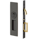 Emtek Narrow Modern Rectangular Pocket Door Mortise Lock