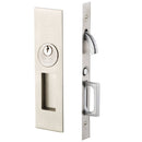 Emtek Narrow Modern Rectangular Pocket Door Mortise Lock