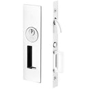 Emtek Narrow Modern Rectangular Pocket Door Mortise Lock