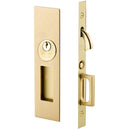Emtek Narrow Modern Rectangular Pocket Door Mortise Lock