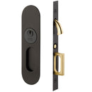 Emtek Narrow Oval Pocket Door Mortise Lock