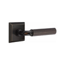 Emtek Select R-BAR Faceted Lever Concealed Screws with Quincy Rosette