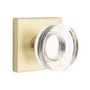 Emtek Modern Disc Knob Concealed Screws with Square Rosette