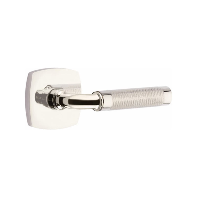 Emtek Select R-BAR Knurled Lever Concealed Screws  with Urban Modern Rosette