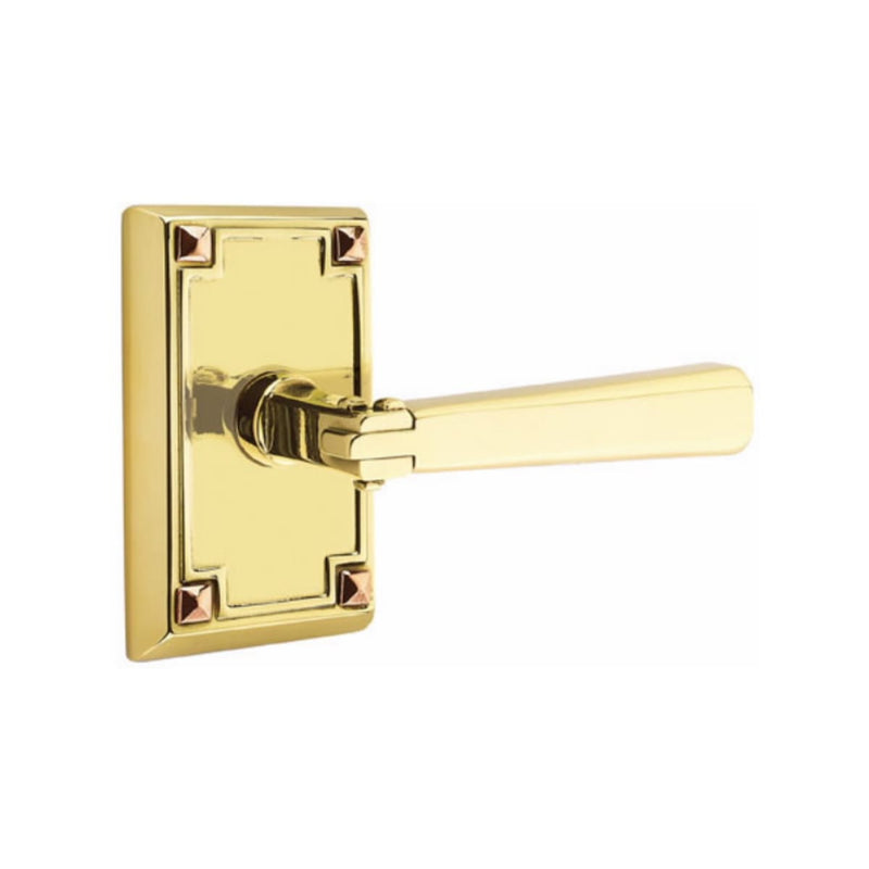 Emtek Arts & Crafts Lever Concealed Screws With Arts & Crafts Rosette