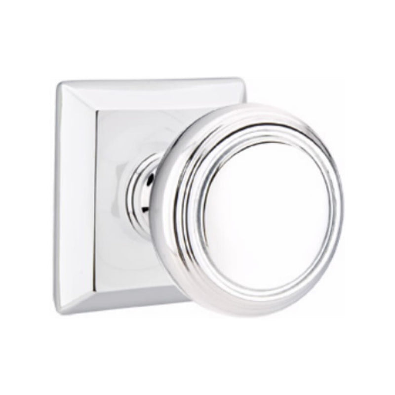 Emtek Norwich Knob Concealed Screws With Quincy Rosette