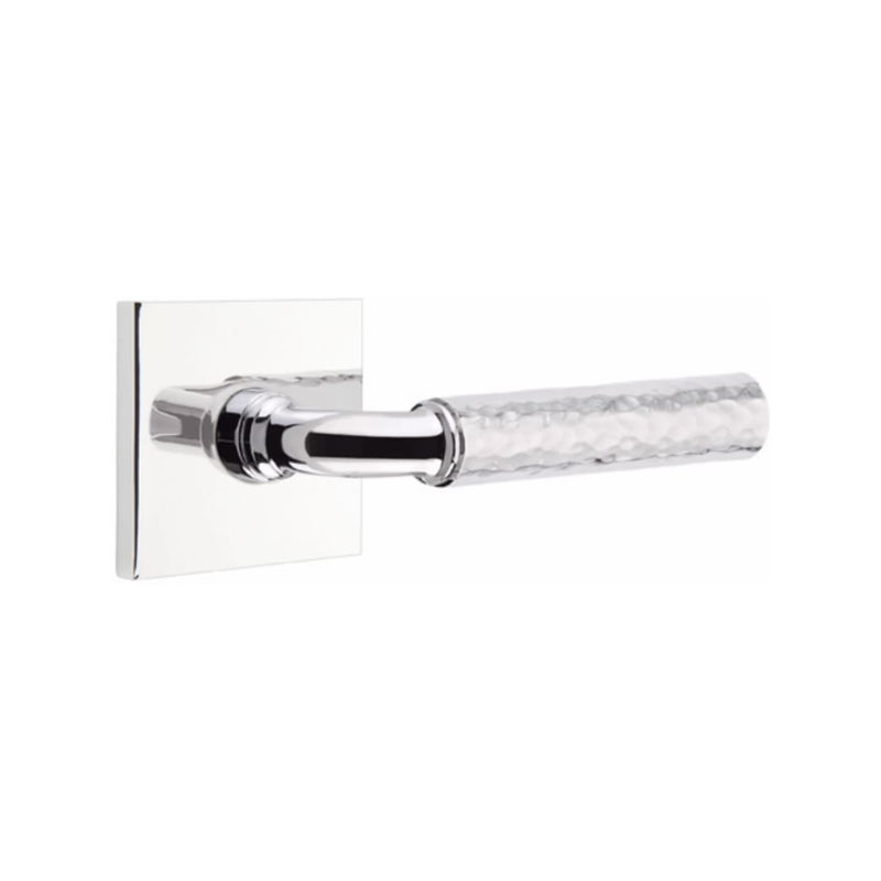Emtek Select R-BAR Hammered Lever Concealed Screws with Square Rosette
