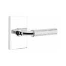 Emtek Select R-BAR Hammered Lever Concealed Screws with Modern Rectangular Rosette