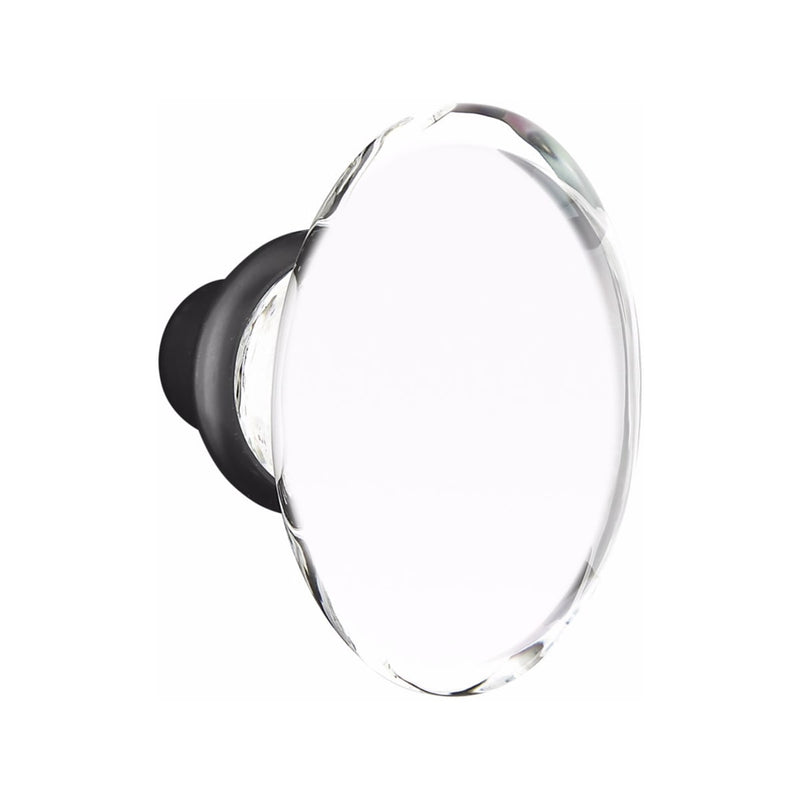 Emtek Denver Tubular Handleset with Hampton Glass Knob