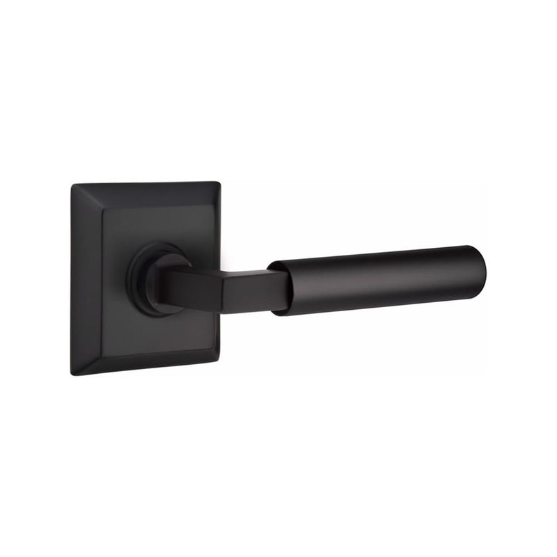 Emtek Select L-Square Smooth Lever with Quincy Rosette