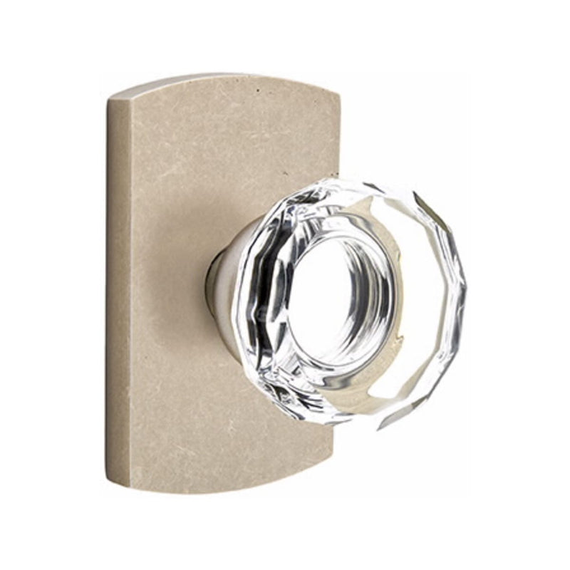 Emtek Glass Lowell Knob Concealed Screws with