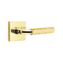Emtek Select R-BAR Hammered Lever Concealed Screws with Square Rosette