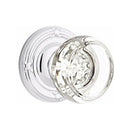 Emtek Georgetown Knob Concealed Screws With Ribbon & Reed Rosette
