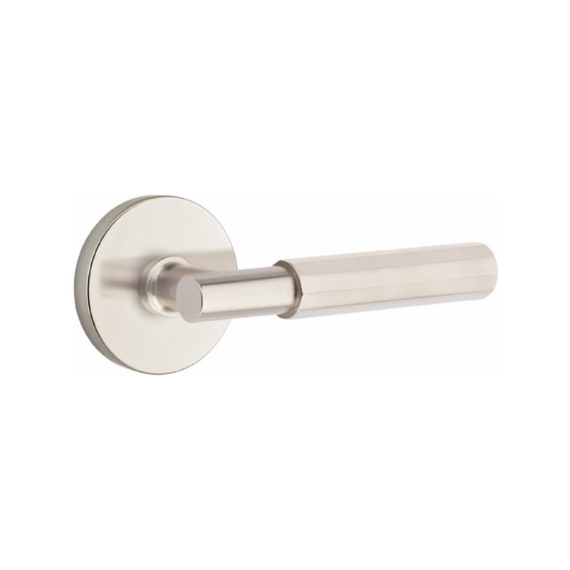 Emtek Select T-BAR Faceted Lever Concealed Screws with Disk Rosette