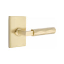 Emtek Select L-Square Tribeca Lever with Modern Rectangular Rosette